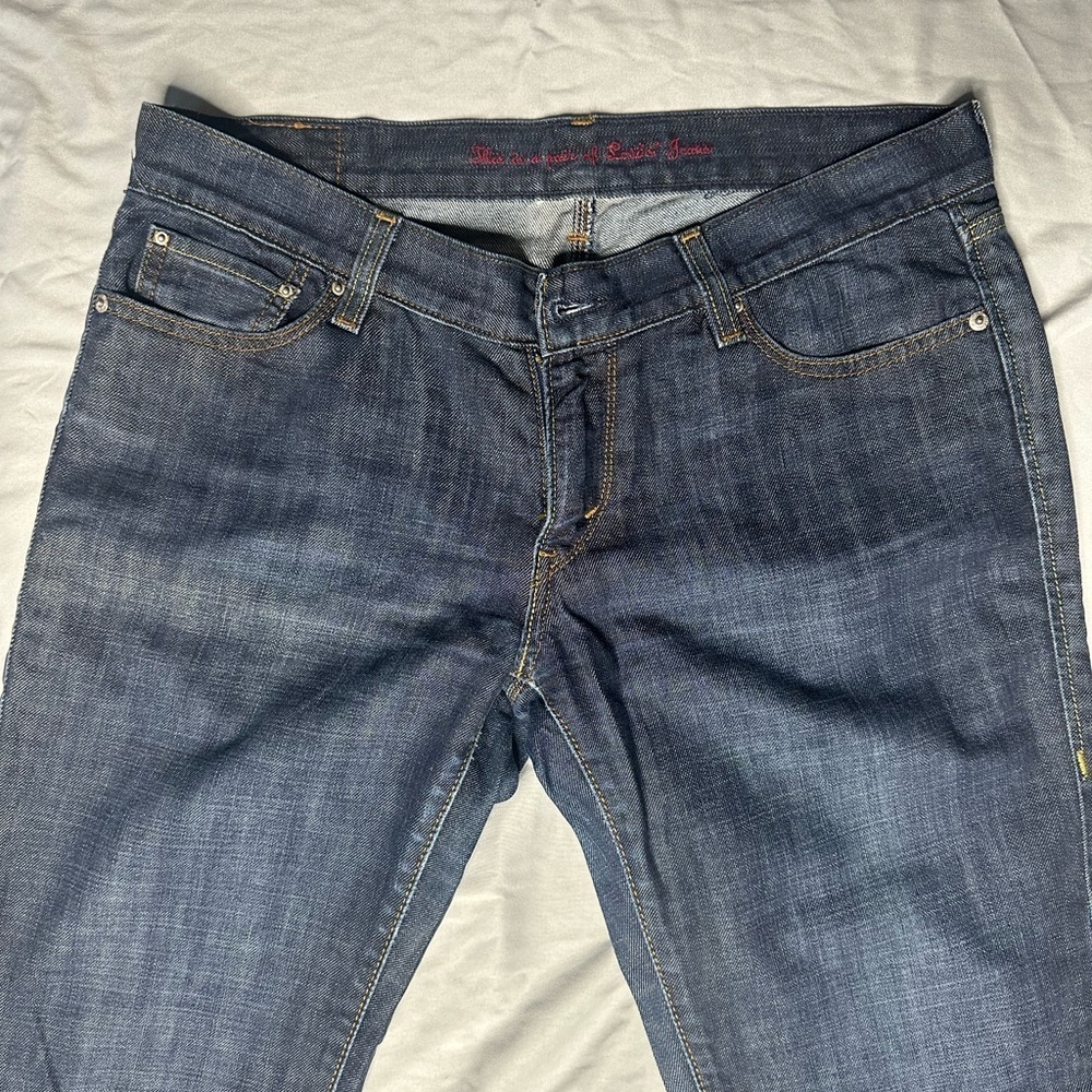 Levi's Dark Indigo Straight Jeans - Picture 6 of 17